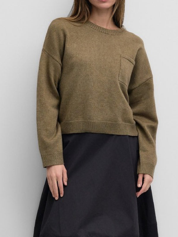 Lexi Pocket Sweater Olive