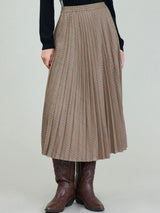 Clyde Plaid Midi Skirt