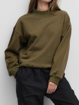 Cheryl Mock Sweater Olive