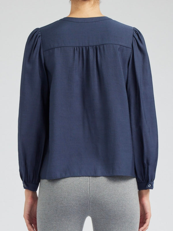 Elsbeth Navy Blouse