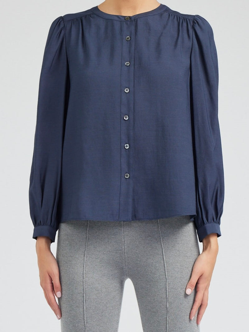 Elsbeth Navy Blouse