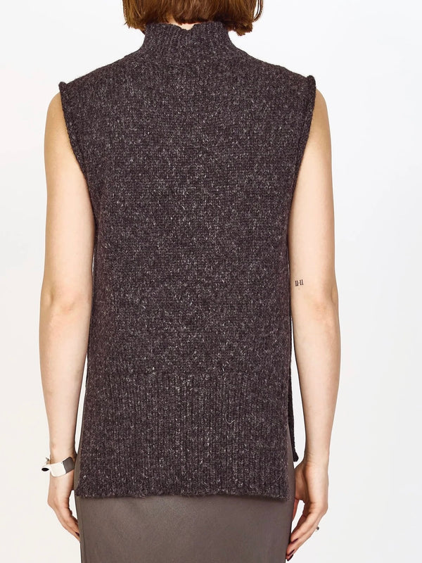 Mirth Aspen Sweater Vest in Charcoal