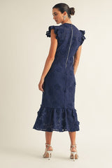 Reese Navy Lace Dress