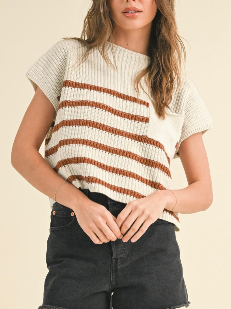 Missy Pocket Sweater Toffee