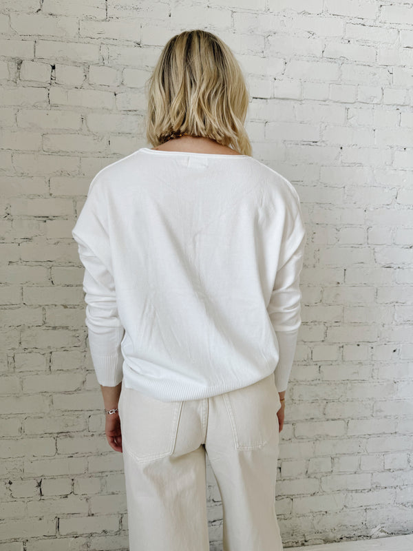 Andy Crew Neck - Ivory