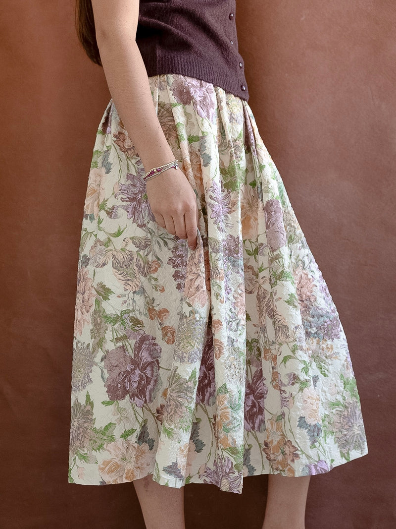 Beatrice Floral Midi Skirt