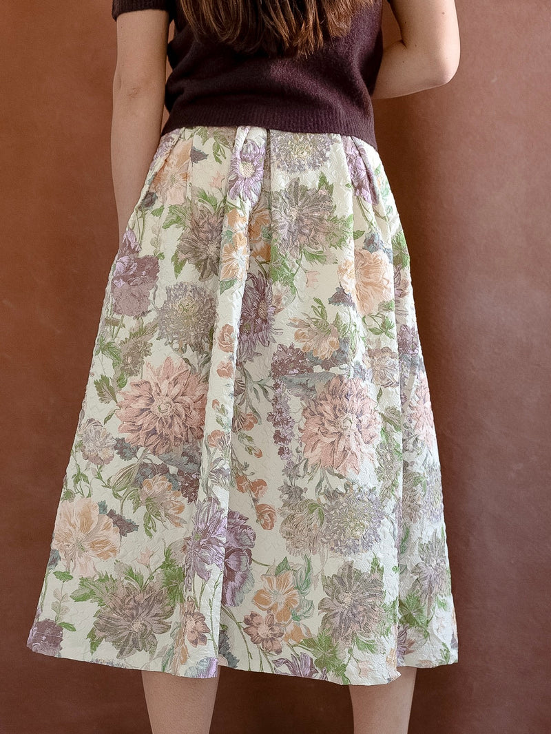 Beatrice Floral Midi Skirt