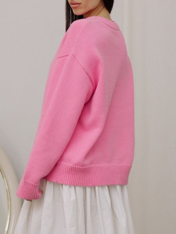 Alex Crewneck Sweater Pink