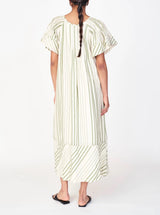 Mirth Vienna Pintuck Dress in Garden Stripe