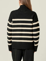 Stripe Turtle Neck Sweater