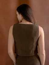 Cedar Button Vest