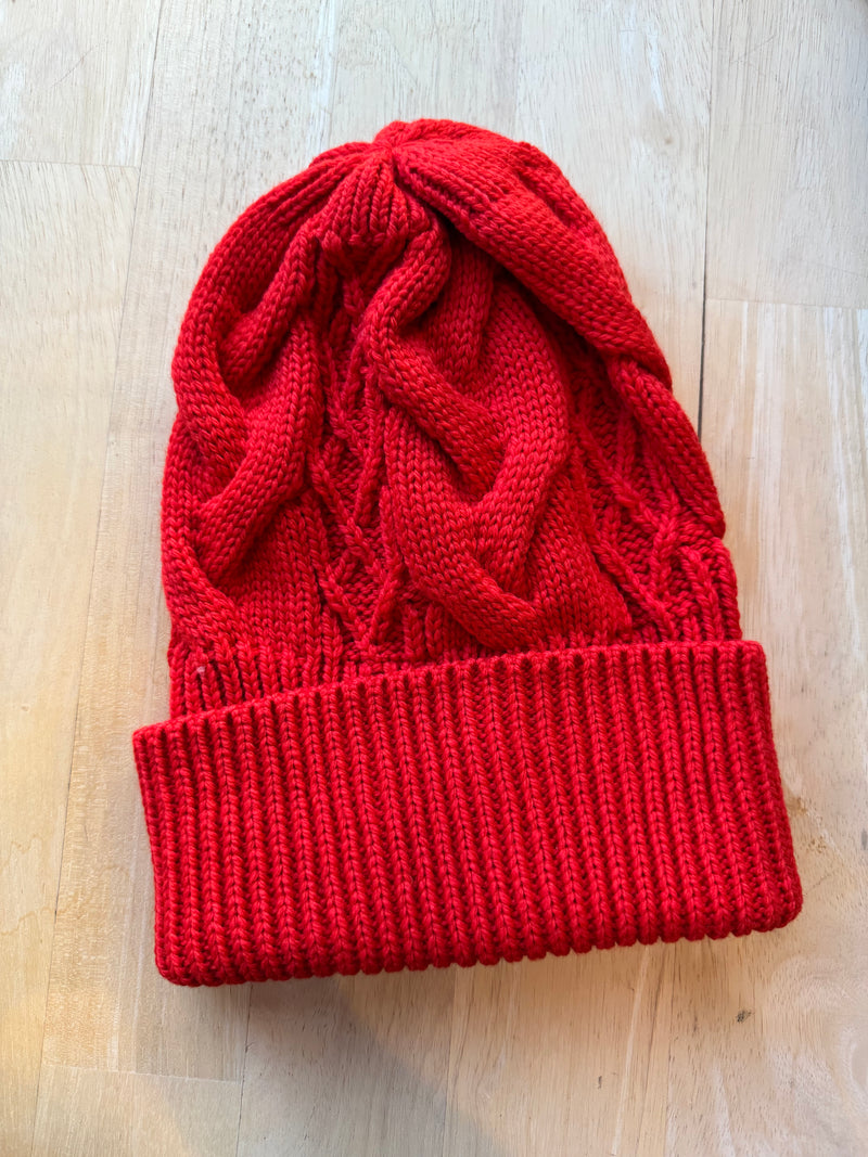 GiGi Cable Hat Red