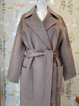 Harriet Mocha Wool Coat