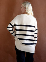 Cape Stripe Knit Ivory