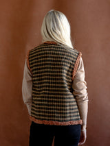 Houndstooth Pocket Vest