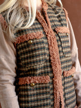 Houndstooth Pocket Vest