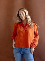 Felicity Rust Blouse