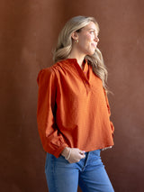 Felicity Rust Blouse