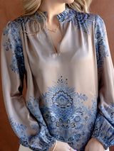 Carmen Paisley Blouse