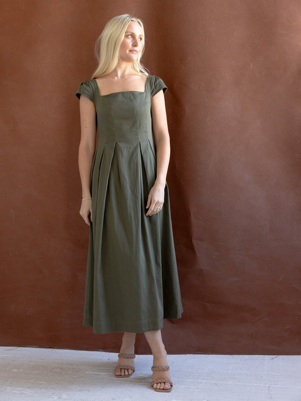 Chloe Dress - Olive