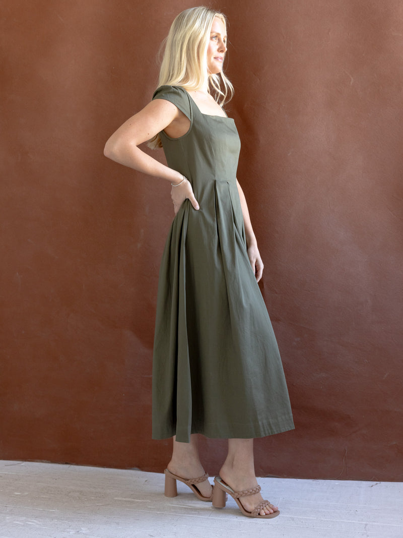 Chloe Dress - Olive