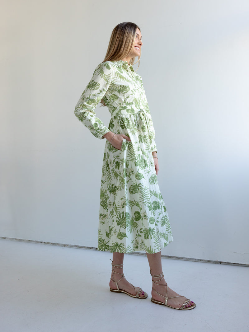 Fern Belted Midi Dress