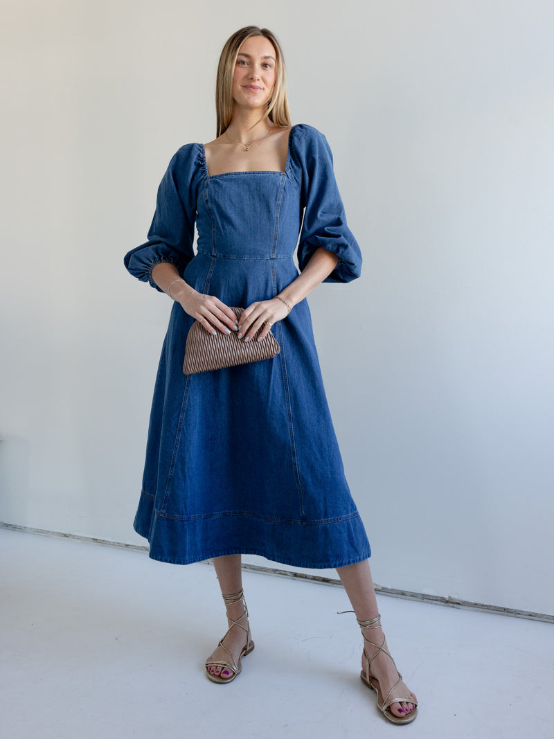 Vanessa Denim Midi Dress