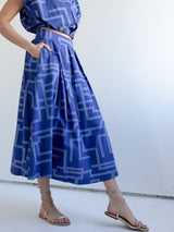 Geometric Midi Skirt