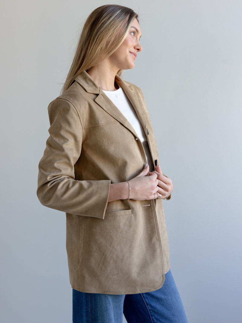 Maggie Faux Suede Blazer