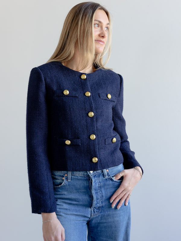 Claire Tweed Button Jacket