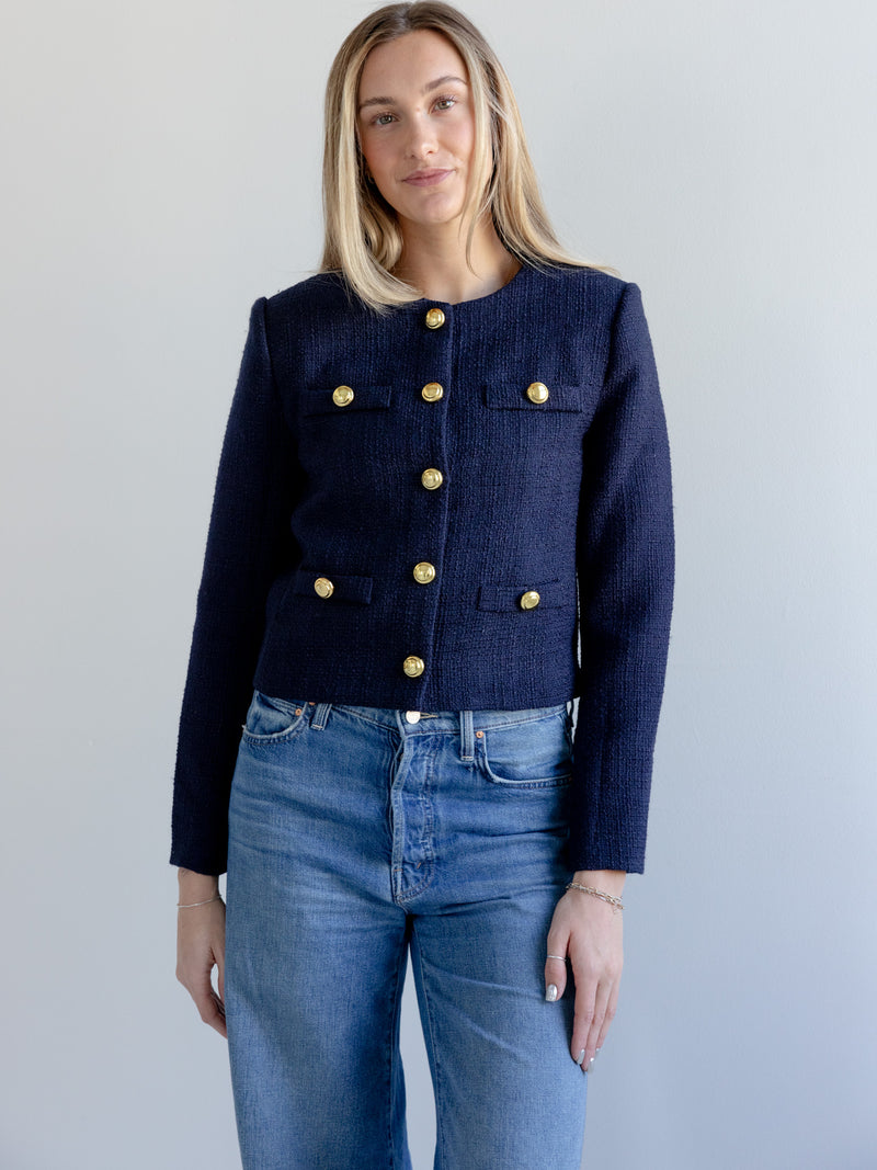 Claire Tweed Button Jacket