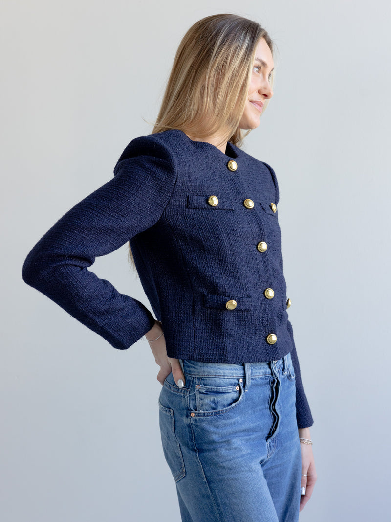 Claire Tweed Button Jacket