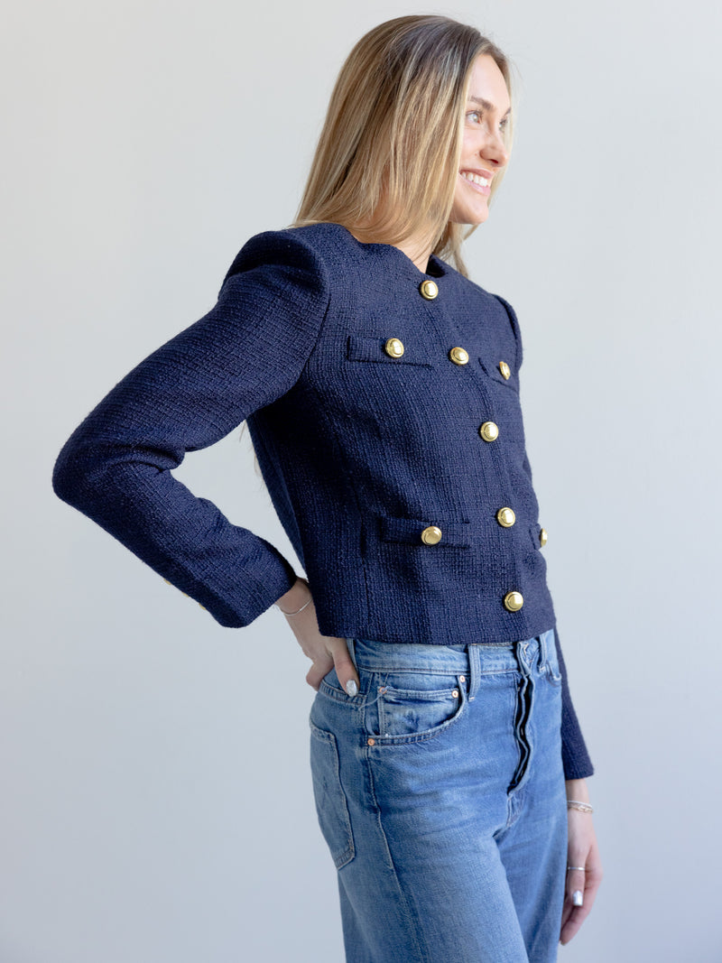 Claire Tweed Button Jacket