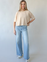 Colby Linen Tee - Sand