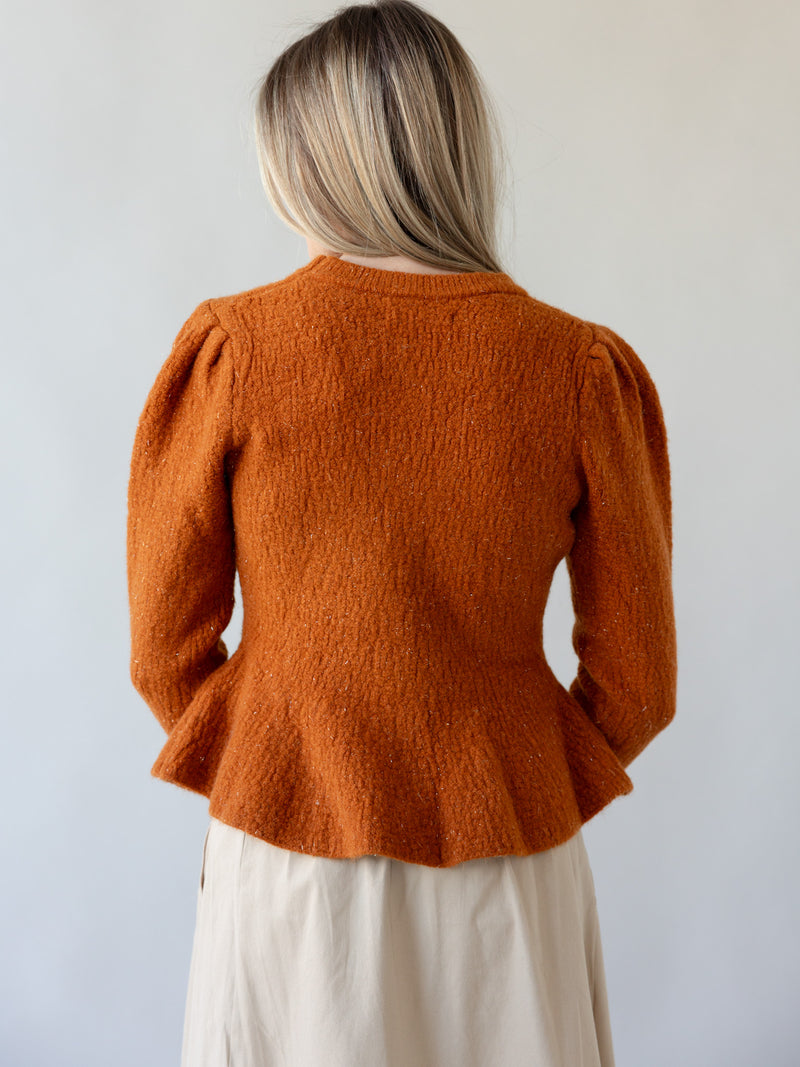 Rosette Knit Sweater