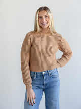 Farrah Knit Sweater Camel