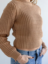 Farrah Knit Sweater Camel