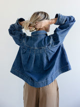 Beth Pleated Denim Jacket