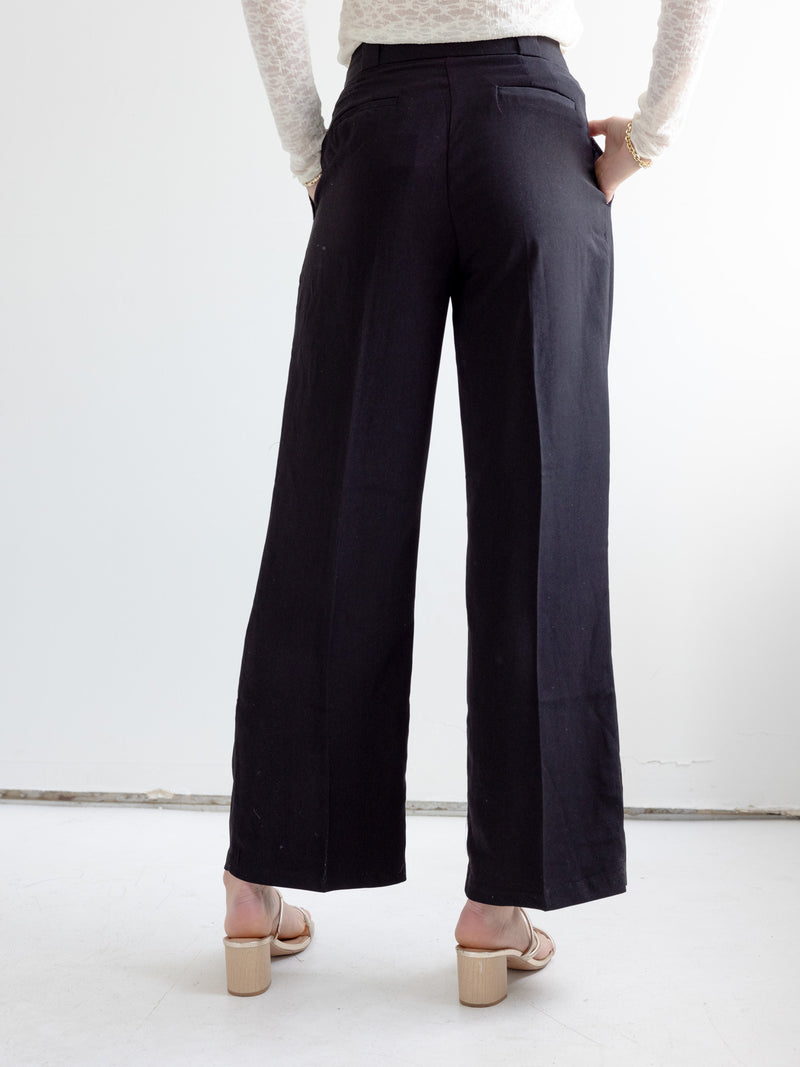 Marin High Rise Trouser -Black