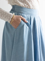 Tess Chambray Midi Skirt