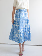 Athens Tiered Midi Skirt