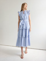 Everly Striped Midi Dress