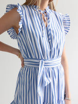 Everly Striped Midi Dress