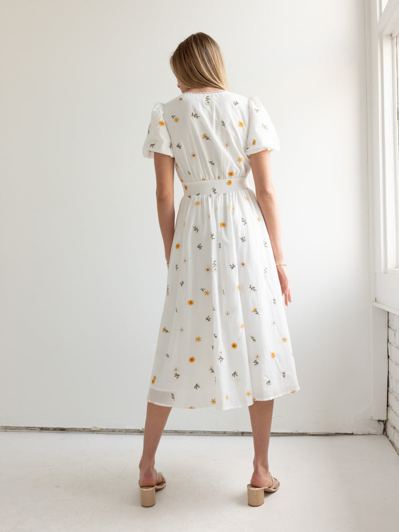 Daisy Embroidered Dress