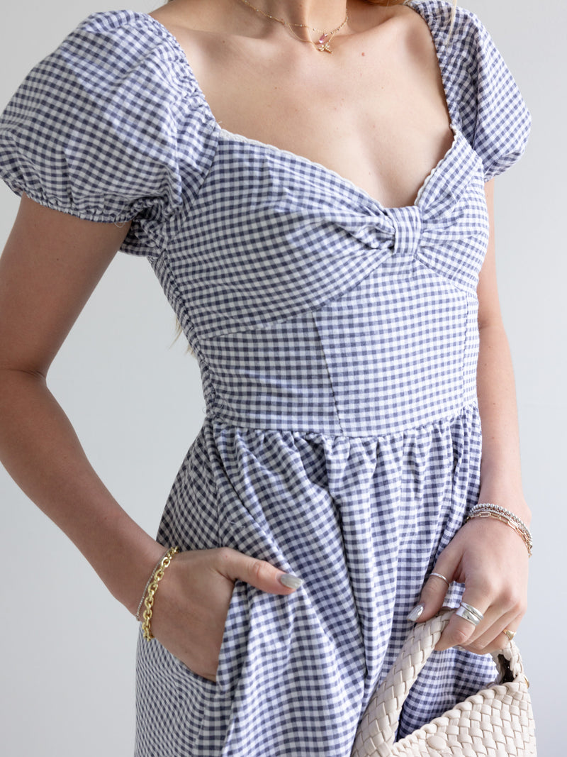 Gingham Sweetheart Dress