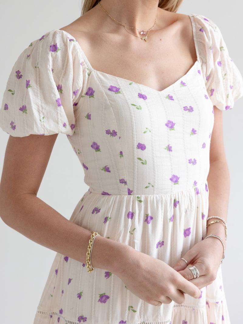 Lilac Midi Dress