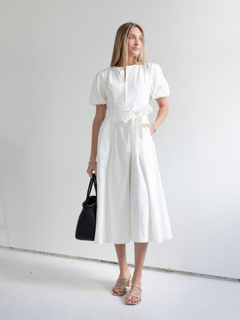 Hadley Woven Dress - White