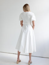 Hadley Woven Dress - White