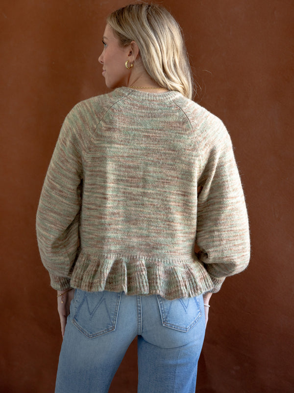 Moss Ruffle Hem Sweater