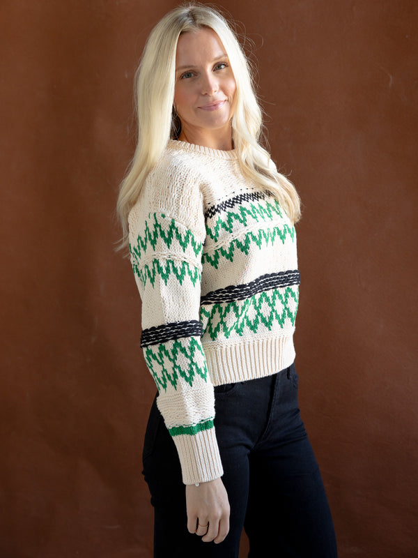 Kinsely ZigZag Sweater